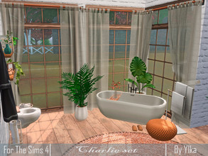 Sims 4 — Charlie set by Ylka — This is a set of transparent curtains 3 different options each of them has a range of