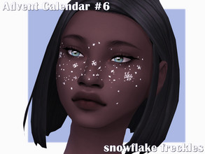 Sims 4 — Advent Calendar Day #6 - Snowflake Freckles by Sagittariah — base game compatible 1 swatch properly tagged