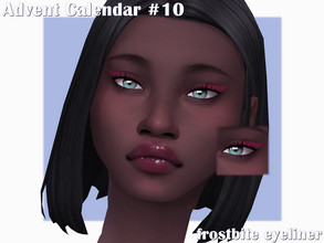 Sims 4 — Advent Calendar Day #10 - Frostbite Eyeliner by Sagittariah — base game compatible 3 swatches properly tagged