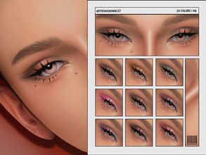 Sims 4 — Eyeshadow | N137 by cosimetic — - Female - 10 Swatches. - 10 Custom thumbnail. - You can find it in the makeup
