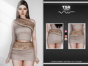 Sims 4 — FUR SET-275 (SKIRT) BD813 by busra-tr — 10 colors Adult-Elder-Teen-Young Adult For Female Custom thumbnail