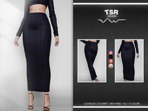 Sims 4 — CLOTHES SET-276 (SKIRT) BD815 by busra-tr — 10 colors Adult-Elder-Teen-Young Adult For Female Custom thumbnail