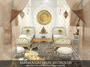 Sims 4 — Sahara Gateway-Bedroom by dasie22 — Sahara Gateway-Bedroom is a kids room with a study section. It is a