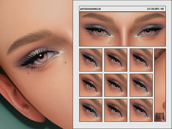 Sims 4 — Party Eyeshadow | N136 by cosimetic — - Female - 10 Swatches. - 10 Custom thumbnail. - You can find it in the