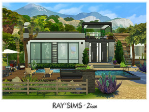 Sims 4 — Ziva by Ray_Sims — This house fully furnished and decorated, without custom content. This house has 2 bedroom
