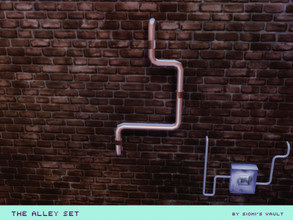 Sims 4 — The Alley set Pipes #01 by siomisvault — I made like 3 pipes so here we go Pipe #01 is a simple pipe for that