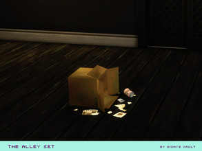 Sims 4 — The Alley set Trash by siomisvault — Alright you must be wondering if you made that trash for your alley why did