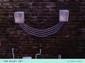 Sims 4 — The Alley set Wires #01 by siomisvault — Those wires looks more like another bunch of pipes but are wires fat