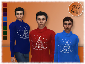 Sims 4 — CURE for CRPS Men sweaters by Stephanie_Mey1991 — This set includes CRPS Christmas sweaters for man in eight