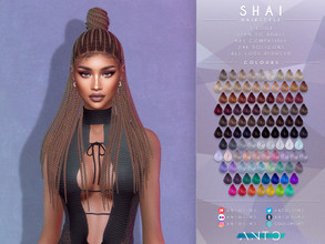 Sims 4 — [Patreon] Shai - Hairstyle by Anto — Braided hairstyle with bun Thank you so much for downloading my hairstyle.