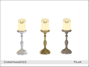 Sims 4 — Christmas2022 Candle1 by Pilar — Christmas2022 Candle1