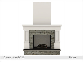 Sims 4 — Christmas2022 Fireplace by Pilar — Christmas2022 Fireplace