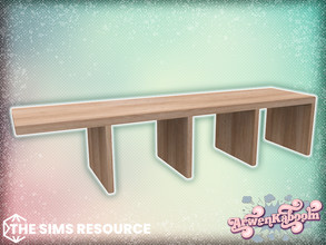 Sims 4 — Innaley - Bench by ArwenKaboom — Base game objects in multiple recolors. Find all objects by searching