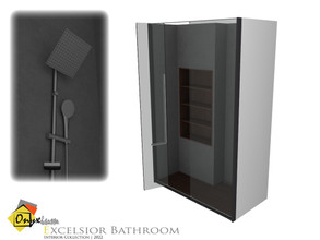 Sims 4 — Excelsior Shower by Onyxium — Onyxium@TSR Design Workshop Bathroom Collection | Belong To The 2022 Year