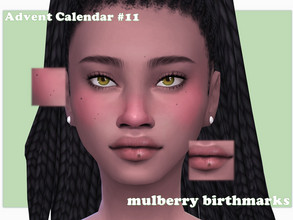 Sims 4 — Advent Calendar Day #11 - Mulberry Birthmarks by Sagittariah — base game compatible 1 swatch properly tagged