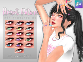 Sims 4 — Heart Potions Eye Contacts N01 by Learxfl — - Female / Male - 16 colors - HQ Compatible - BGC - Face Paint