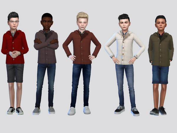 Sims 4 — Cyrus Jacket Boys by McLayneSims — TSR EXCLUSIVE Standalone item 10 Swatches MESH by Me NO RECOLORING Please