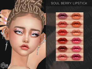 Sims 4 — Soul Berry Lipstick by Kikuruacchi — - It is suitable for Female and Male. ( Teen to Elder ) - 12 swatches - HQ