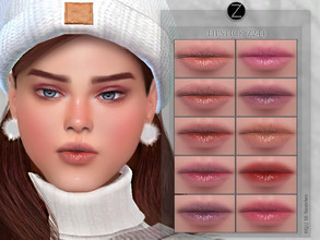 Sims 4 — LIPSTICK Z244 by ZENX — -Base Game -All Age -For Female -10 colors -Works with all of skins -Compatible with HQ