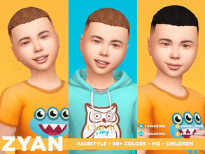 Sims 4 — Zyan Hairstyle  by Casual_Sims —  Undercut, shaved, short, masculine, male. 50+ colors Teens to elders All LODS