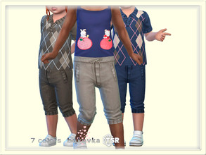 Sims 4 — Knitted Pants by bukovka — Pants for babies of both sexes: boys and girls. Installed stand-alone, suitable for