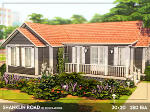 Sims 4 — Shanklin Road (TSR only CC / shell) by xogerardine — Simple, bungalow like family house! x
