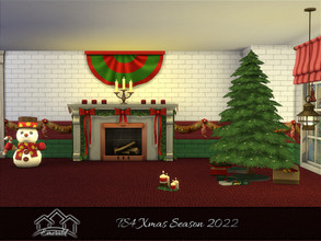 Sims 4 — TS4Xms2022_wall3 by Emerald — Here's wishing you all, TSR staff and simmies a Merry Christmas and a Happy New