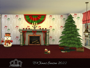 Sims 4 — TS4Xms2022_wall3 by Emerald — Here's wishing you all, TSR staff and simmies a Merry Christmas and a Happy New