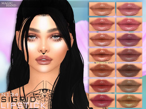 Sims 4 — Sigrid Lipstick N134 by MagicHand — Lipgloss in 16 colors - HQ Compatible. Preview - CAS thumbnail Pictures were