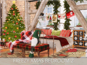 Sims 4 — Freezy Xmas Bedroom 2 by MychQQQ — Value: $ 15,805 Size: 8x6 Make sure your game is fully updated. CC's needed