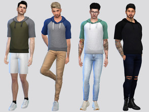 Sims 4 — Hoodie Tee by McLayneSims — TSR EXCLUSIVE Standalone item 9 Swatches MESH by Me NO RECOLORING Please don't