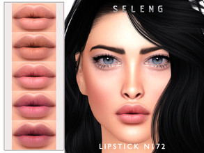 Sims 4 — Lipstick N172 by Seleng — The lipstick has 12 colours and HQ compatible. Allowed for teen, young adult, adult
