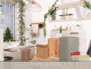 Sims 4 — Freezy Xmas Bathroom 3 by MychQQQ — Value: $ 5,453 Size: 4x4 Make sure your game is fully updated. CC's needed