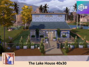 Sims 4 — ws The Lake House - 40x30 by watersim44 — Welcome to The Lake House Entrance, Living, Kitchen, Dining, Bath- and