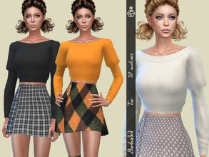 Sims 4 — Winter set - Puff Sleeves by Birba32 — A warm sweater with bif sleeves in 10 colors for the cold winter days.