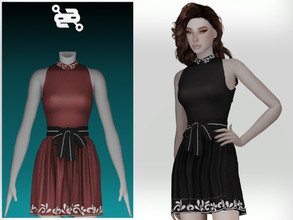 Sims 4 — Dress No.49 by BeatBBQ — - 8 Colors - All Texture Maps - New Mesh (All LODs) - Custom Thumbnail - HQ Compatible
