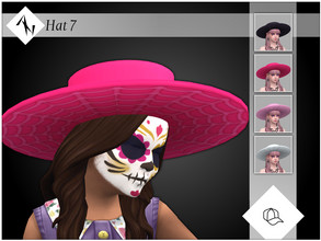 Sims 4 — Hat 7 by AleNikSimmer — Hat inspired by Draculaura G3 from Monster High. It comes in the original color plus