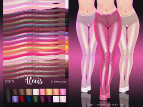 Sims 4 — Tights Alexis by HelgaTisha — 17 swatches base game compatible