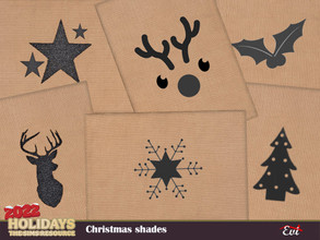 Sims 4 — Christmas shades by evi — festive rugs for festive houses