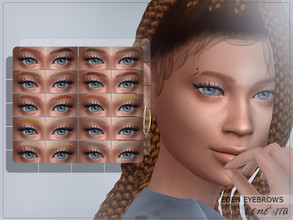 Sims 4 — Eden Eyebrows [HQ] by Benevita — Eden Eyebrows HQ Mod Compatible 20 Swatches For Female and Male (Teen - Elder)