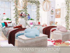 Sims 4 — Freezy Xmas Twins Room by MychQQQ — Value: $ 14,980 Size: 5x6 Make sure your game is fully updated. CC's needed