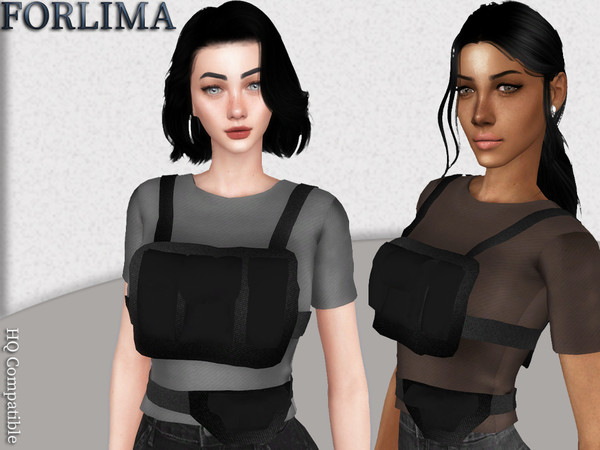 Sims 4 — ForLima Top 26 by ForLima — 8 Colors HQ Compatible All LOD's New Mesh Custom Thumbnail