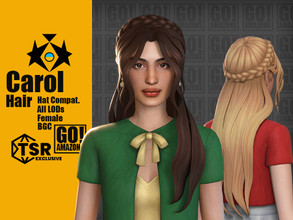 Sims 4 — Carol Hair by GoAmazons — >Base game compatible female hairstyle >Hat compatible >From Teen to Elder