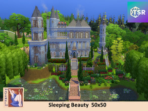 Sims 4 — Sleeping Beauty Castle - No CC by watersim44 — Sleeping Beauty Castle for your Sims Entrance, Living, Kitchen,