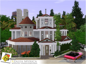 Sims 3 — Azalea Myrica by Onyxium — On the first floor: Living Room | Dining Room | Kitchen | Bathroom | Garage On the