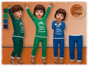 Sims 4 — CURE for Christmas Boys PJ bottom by Stephanie_Mey1991 — CRPS christmas pyjamas pants for boys in five colors