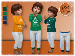 Sims 4 — CURE for Christmas Boys PJ 2 bottom by Stephanie_Mey1991 — CRPS christmas pyjamas pants for boys in five colors
