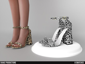 Sims 4 — 974 - Print High Heels by ShakeProductions — Shoes/High Heels HQ Compatible New Mesh All LODs 8 Colors