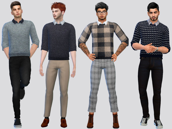 Sims 4 — Casual Sweater by McLayneSims — TSR EXCLUSIVE Standalone item 8 Swatches MESH by Me NO RECOLORING Please don't
