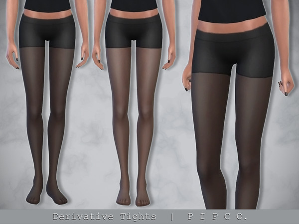 Sims 4 — Derivative Tights. by Pipco — Classic sheer tights in 3 swatches. Base Game Compatible HQ Compatible Specular